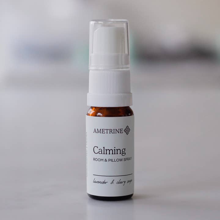 Mini Calming Room & Linen Spray for wholesale by Ametrine Skin