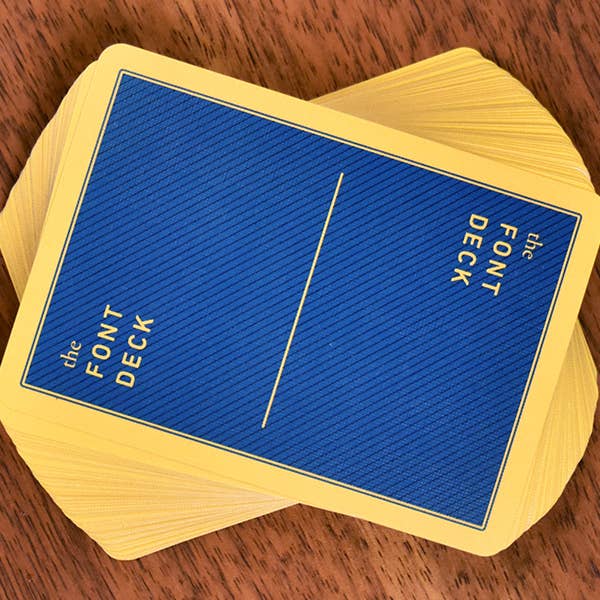 Knowhow Studio - Vente Jeu de cartes - The Font Deck : cartes à jouer sur la typographie3