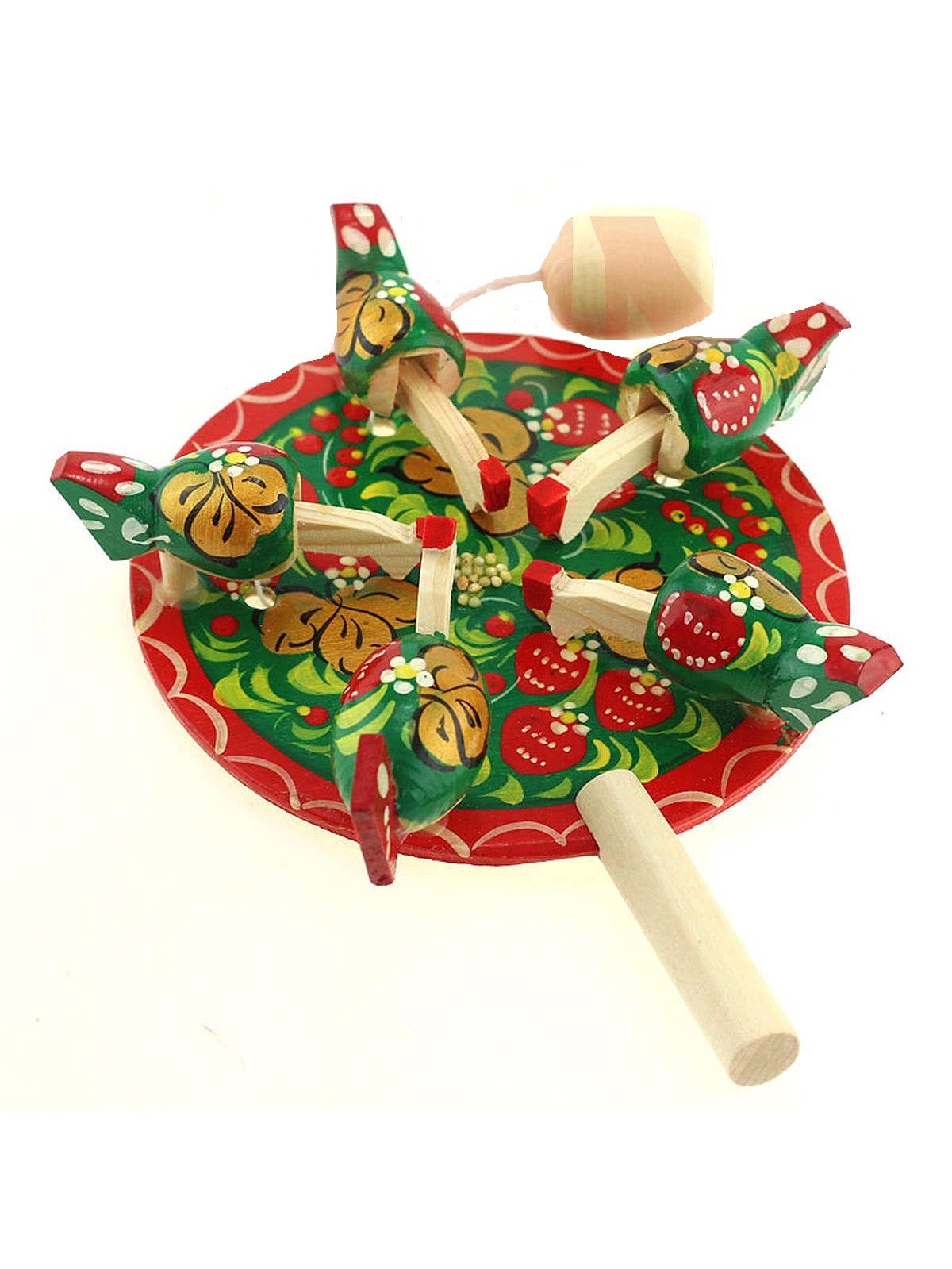 GSZ corporation DBA Gabriella's Gifts - Wholesale Wood Toy - Kids - Hand Painted Wooden Pecking Chickens Hens Toy2