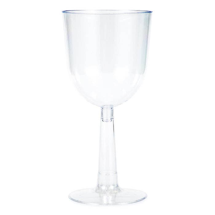 Clear 12 oz Plastic Wine Glasses, 4/Pkg for wholesale by Bulk Party Decor