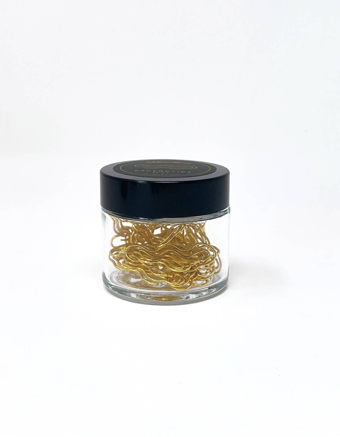 Idlewild Co. – wholesale Paperclip – Gold Plated Paper Clips (Jar of 25) | Wavy 1