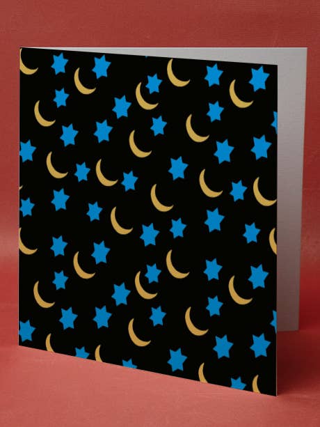 Månsken och stjärnor Eid-kort för wholesale av Shaku