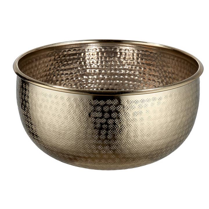 Gilde Handwerk Macrander GmbH & Co. KG – wholesale Dekorativ tallrik/fat/skål – Aluminiumskål ”Nello” VE 2