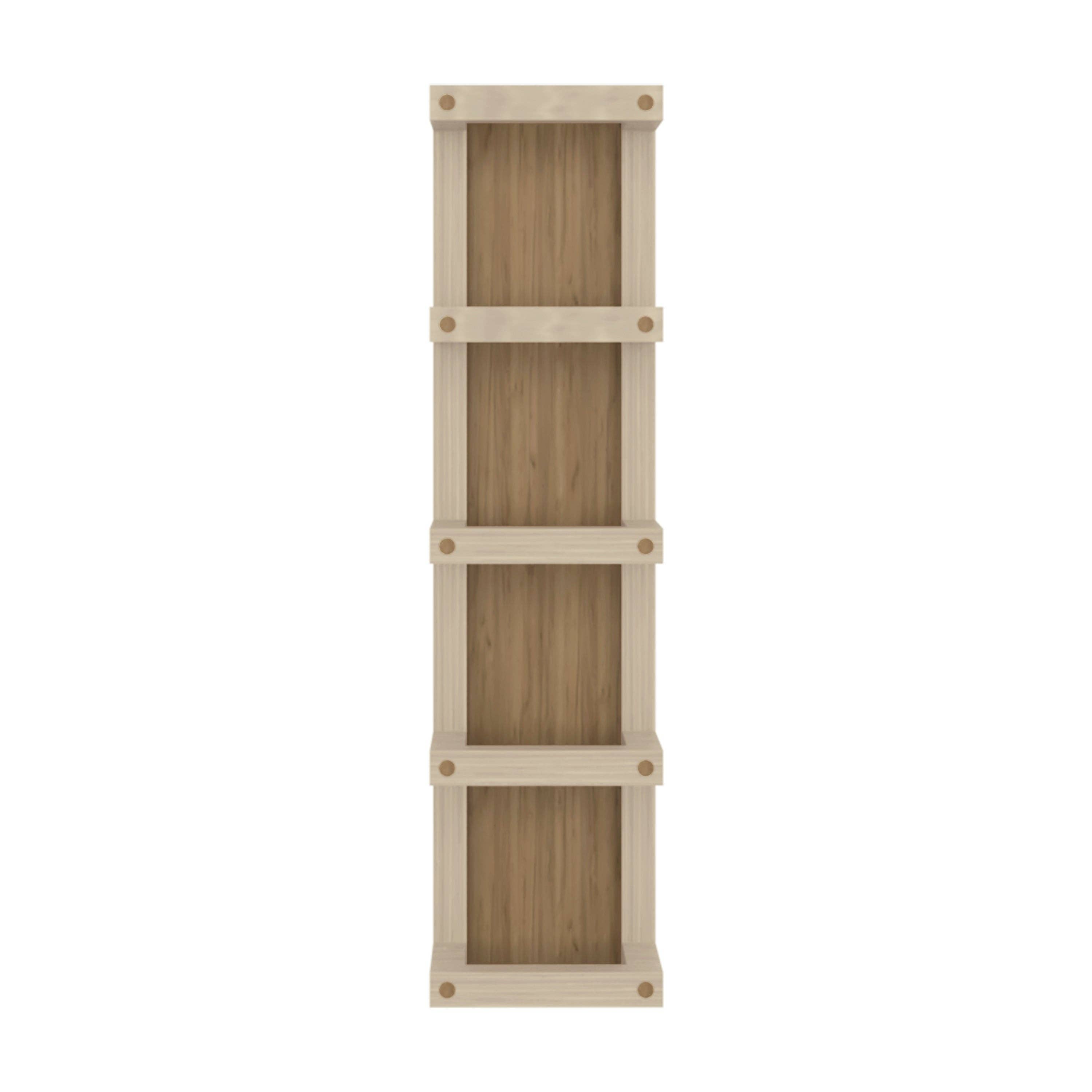 Natural Oak Arlington 5-Tier Wall Towel Rack, Vertical Storage Organizer for Bathroom Towels and Accessories for wholesale on Faire2
