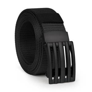Hefujufang Nylon Ratchet Belt Golf Belt Cobra Buckle for Men/Women Web Belt  with Automatic Slide Buckle,Valentines day gift…