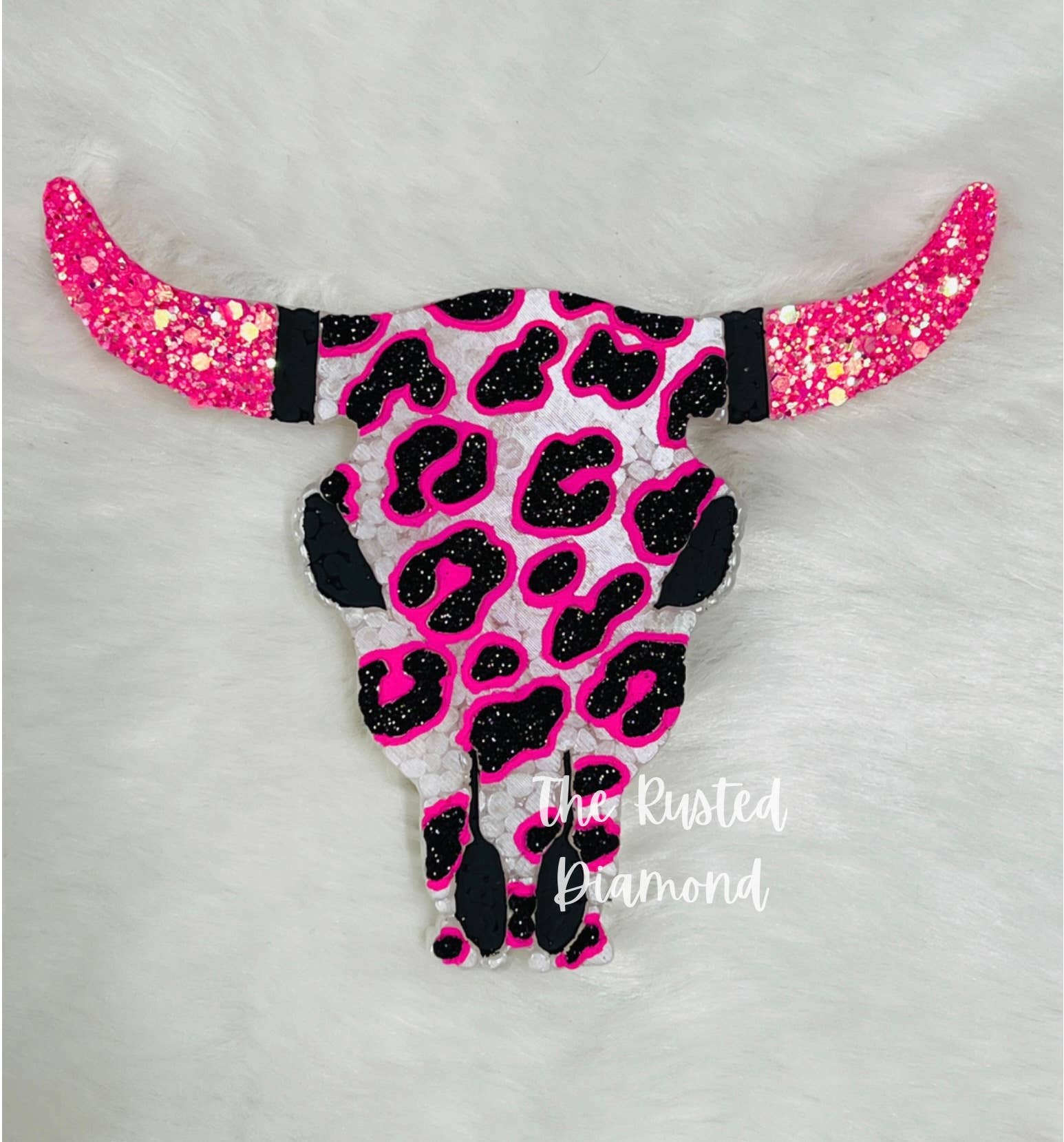 The Rusted Diamond - Wholesale Car Freshener - Women's - Leopard Bull Skull Freshie4