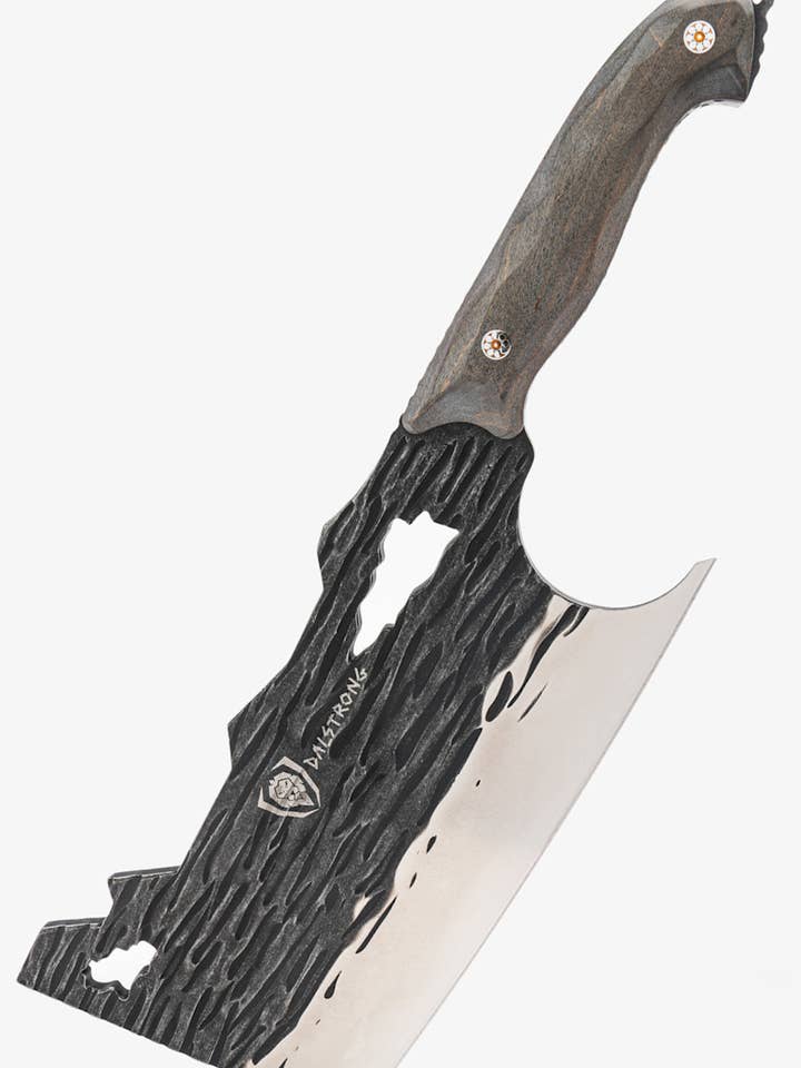 Obliterator Cleaver Knife | Acacia Wood Stand | The Barbarian Series™ | Dalstrong © for wholesale by Dalstrong