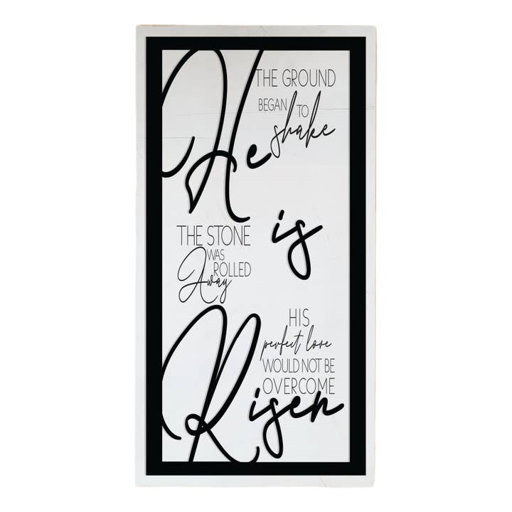 Studio 29 Eleven - Wholesale Sign - He is Risen Layered Sign1