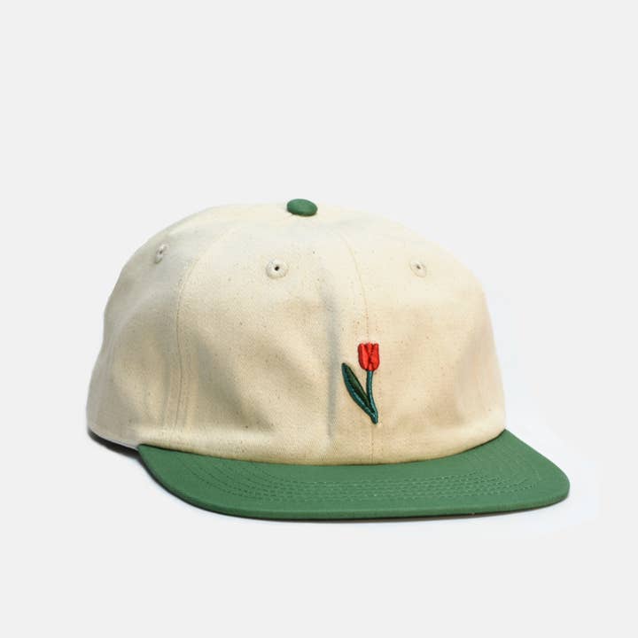 Curated Basics - Wholesale Baseball Cap - Unisex - Tulip Embroidery Hat