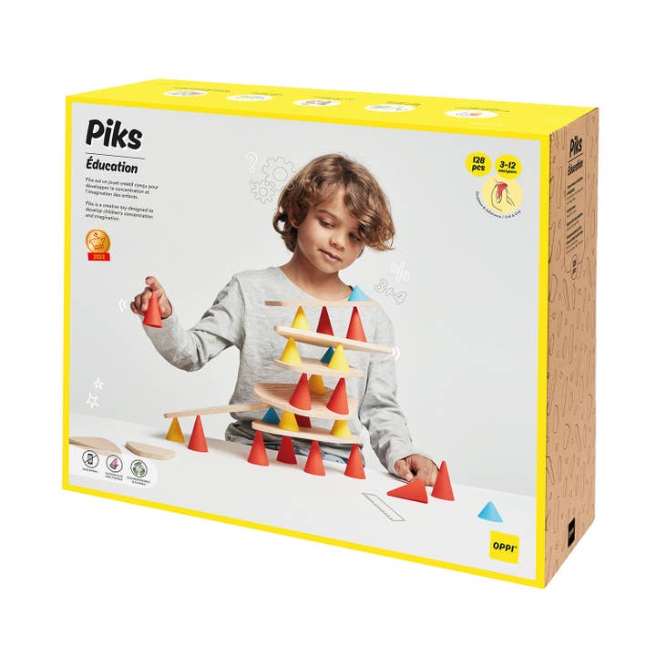 Oppi Toys -Piks Educational.128 pcs- -Age 3 to 12 for wholesale by pierrebelvedere.com