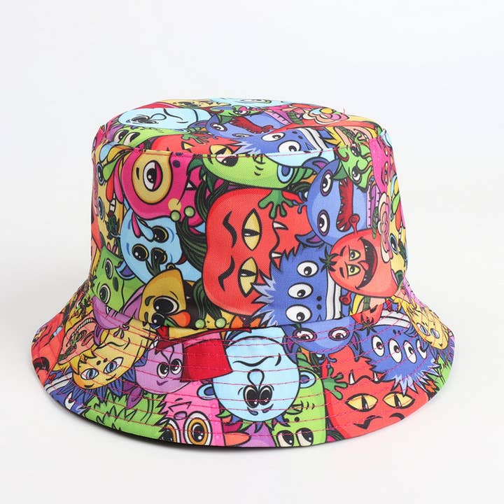 NINEXIS - Wholesale Bucket Hat - Women's - CWAH1521_PERSONALIZED COLOR PRINTING REVERSIBLE BUCKET HAT7