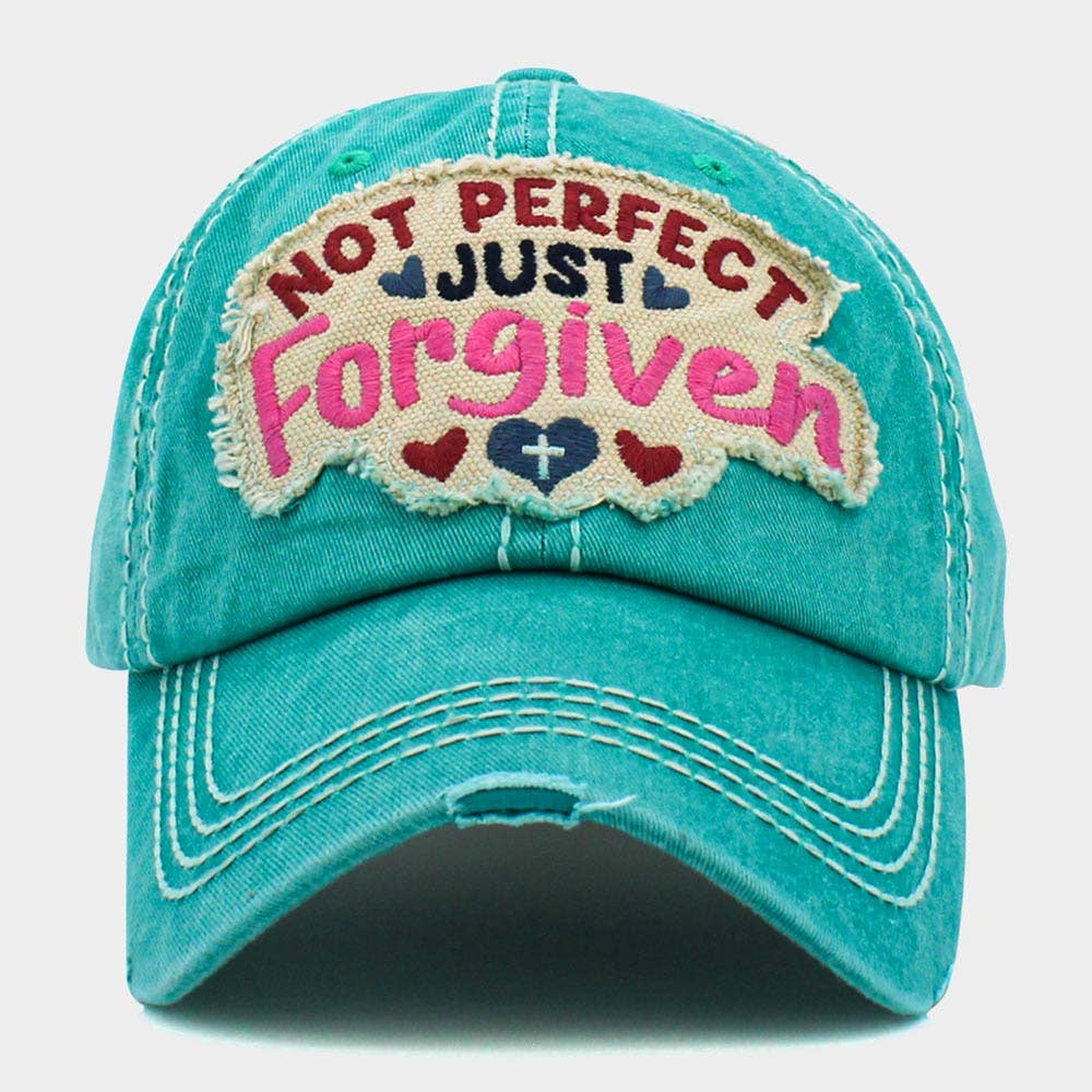 Sensibling Corp. - Vendita all'ingrosso Cappellino da baseball - Donna - Berretto da baseball vintage Not Perfect Just Forgiven Message5