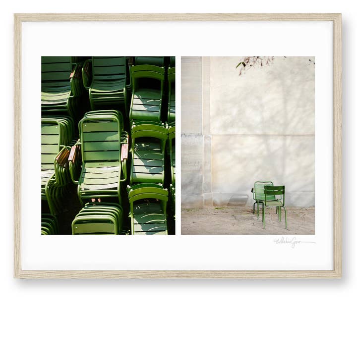 Ocean Sky Lab - Wholesale Art Print - Art Print | Parisian Chairs Diptych