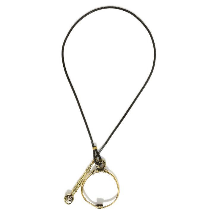 Handgjort brons halsband - BRN1050 för wholesale av Chanour