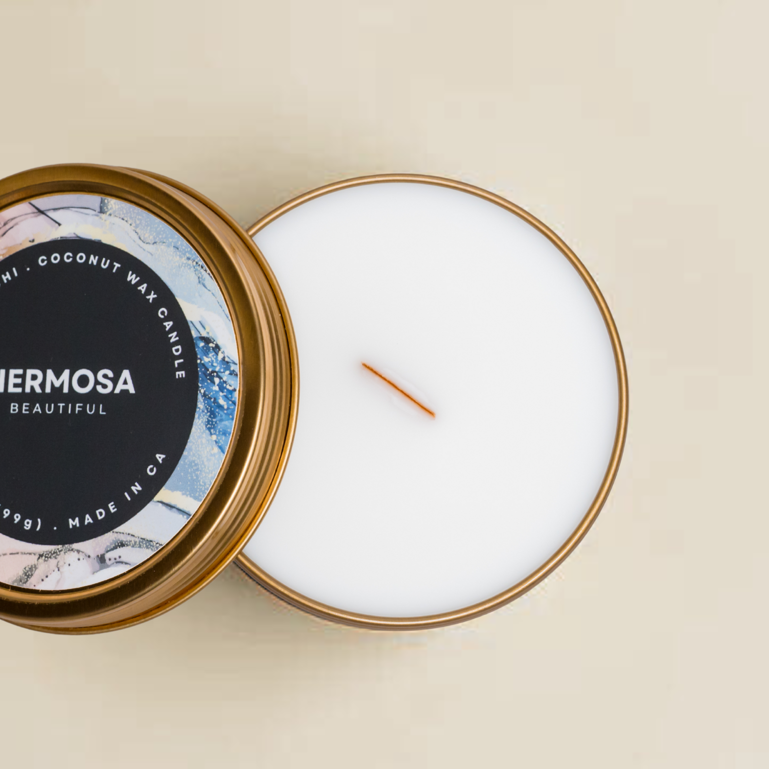 CASITA MICHI - Wholesale Travel Candles - Beautiful (HERMOSA) Candle Tin, 3.5oz1