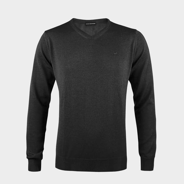 Jersey Kevin de lana merino - gris oscuro para venta al por mayor de WHAT BUNKERS