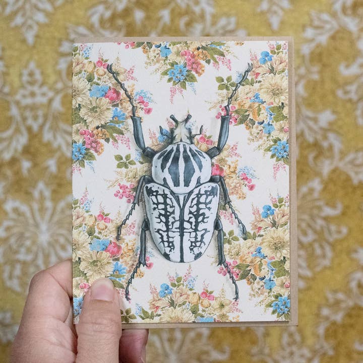 Emily Uchytil - Wholesale Everyday Greeting Card - Goliath Beetle - Note Card2