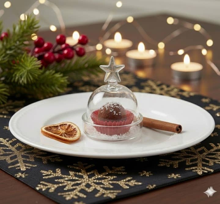 AULICA – wholesale Dekorativt bordsobjekt – Stjärntallrikspresent1