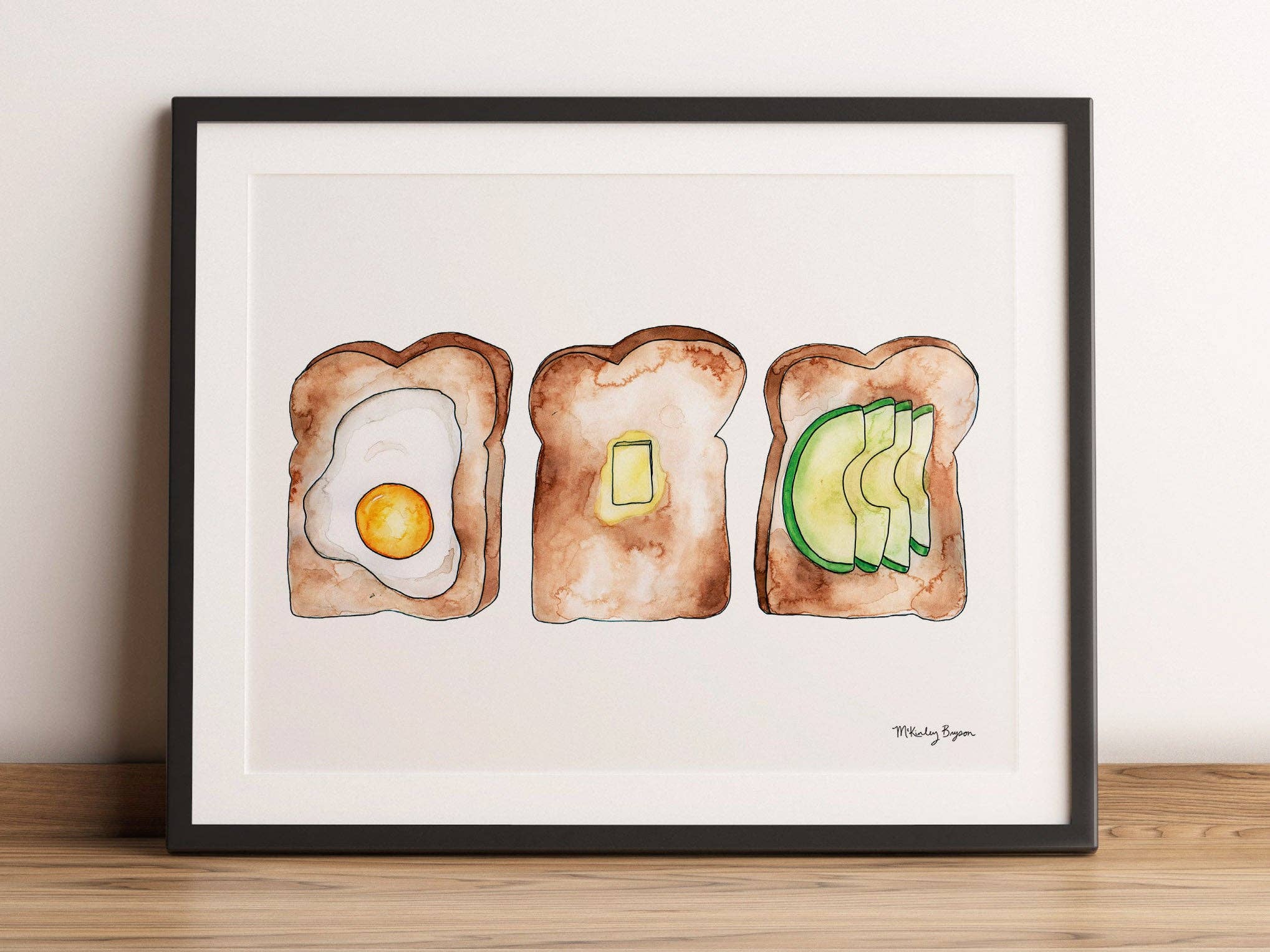 Lucky Bat Paper Co. - Wholesale Art Print - Toast in Three Acts | Watercolor Print1