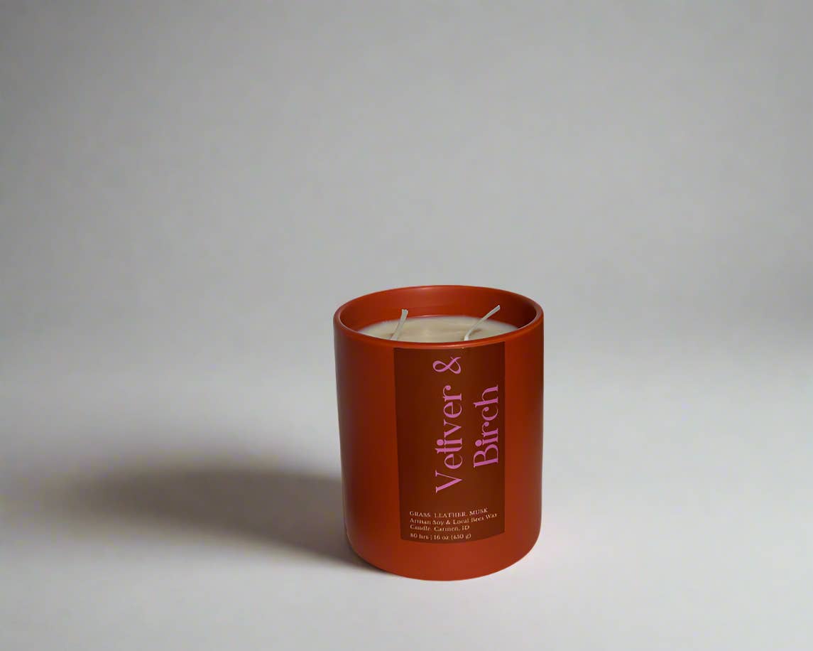 Wild + Co - Wholesale Jar/Filled Candle - Vetiver and Birch