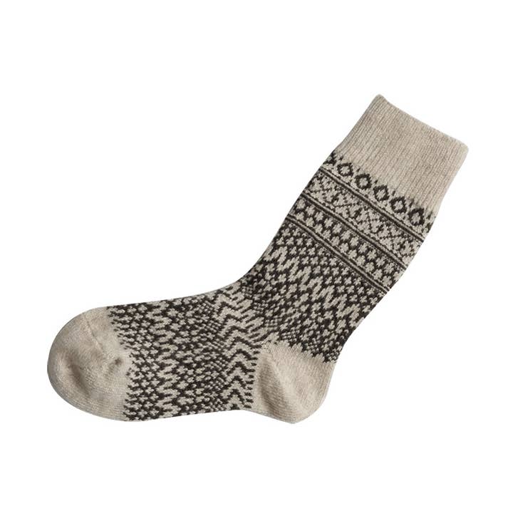NK0101 Wool Jacquard Socks for wholesale by NISHIGUCHI KUTSUSHITA