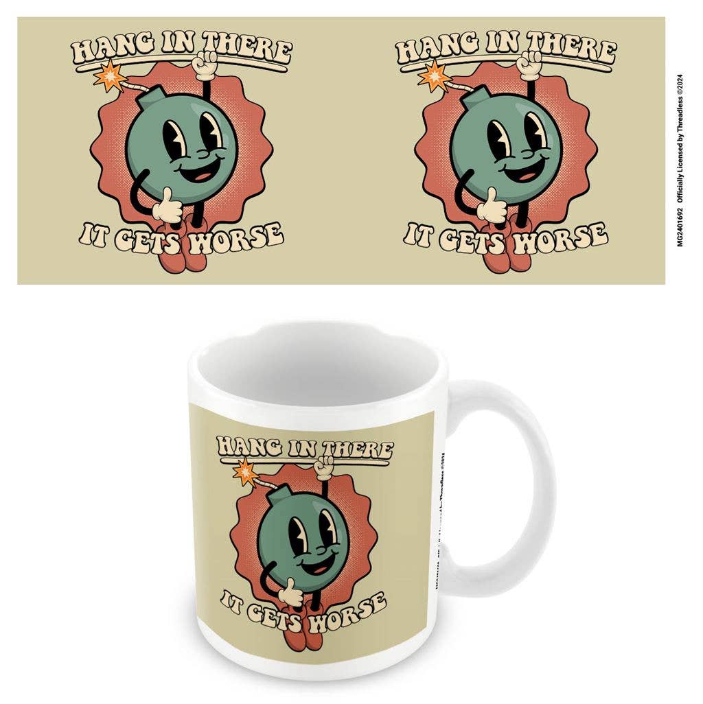 Pyramid International - Wholesale Coffee Mug - Threadless (Hang In There) White Mug0