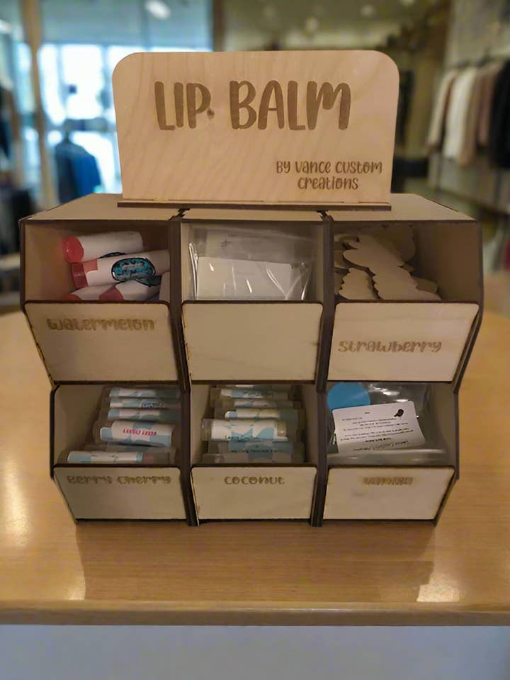 Display lippenbalsem voor wholesale door Vance Custom Creations