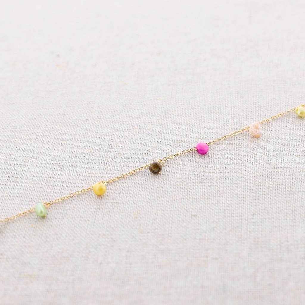 Sonata - Wholesale Kliksieraden - Stalen ketting met parelhangers3