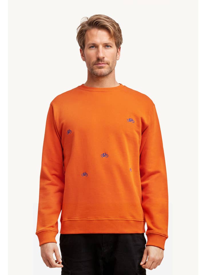 Slopes&Town - Wholesale Sweatshirt - Men's - Sweatshirt Russet Orange Amsterdam