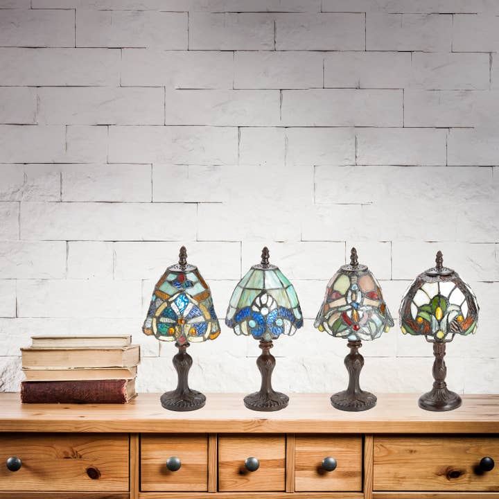 River of Goods - Wholesale Accent/Desk Lamp - Set of 4 - 12"H Raelyn Multicolor Mini Accent Lamps