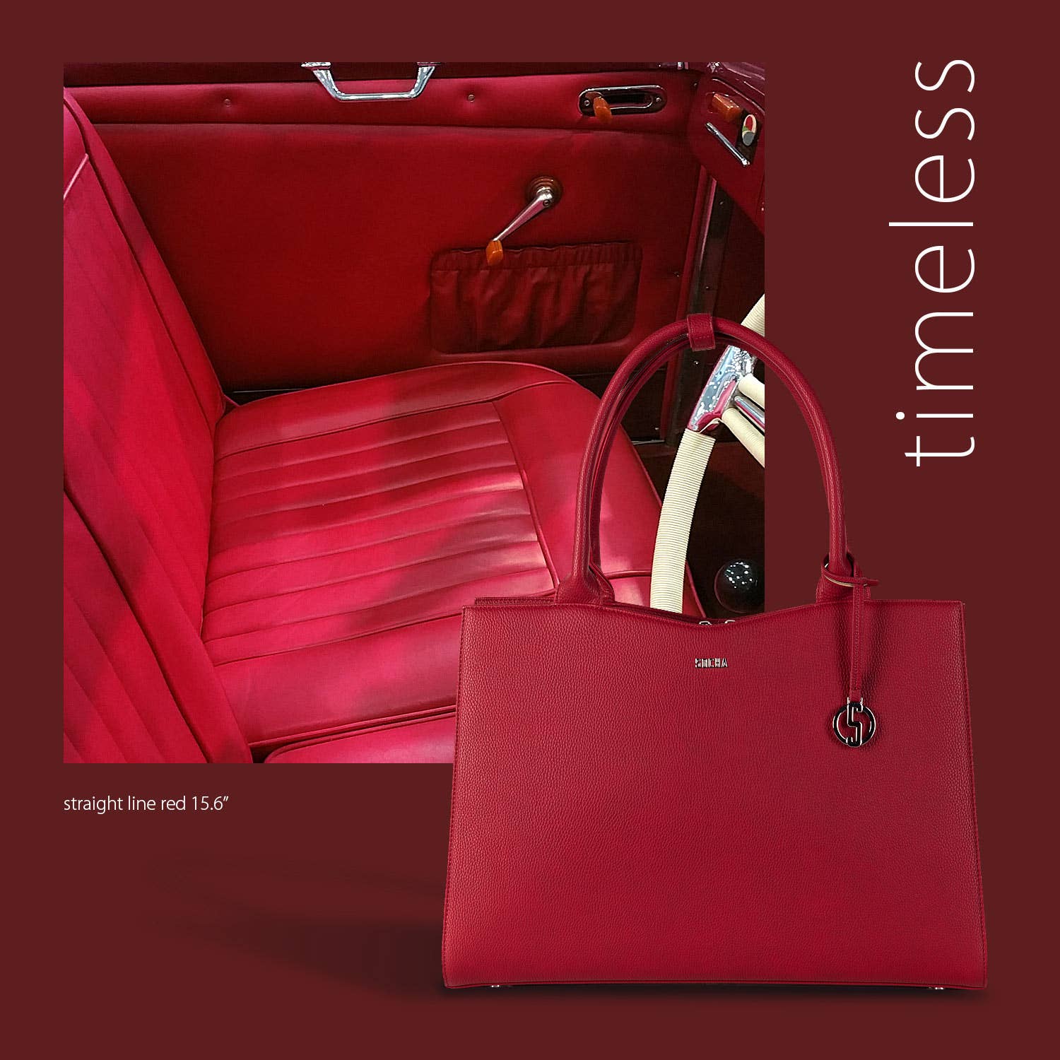 Socha - Wholesale Laptop Bag - Women's - Women's laptop bag/business bag - straight red 15 inch10