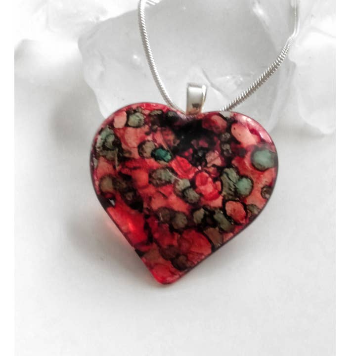 Red Light Green Light, Glass Pendant and Necklace for wholesale by Studio 1153