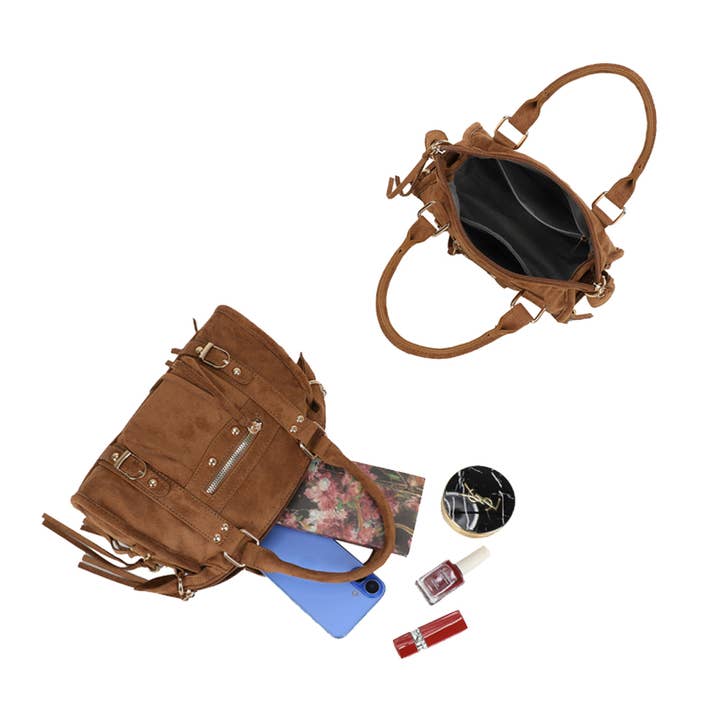 Gallantry - Venta al por mayor Bolso con correa - Mujer - Skyla Pequeño Ante Dorado3