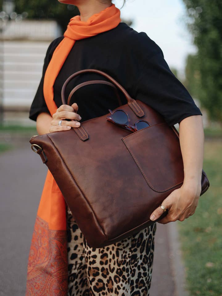 Leren handtas voor wholesale door Aigin Milano