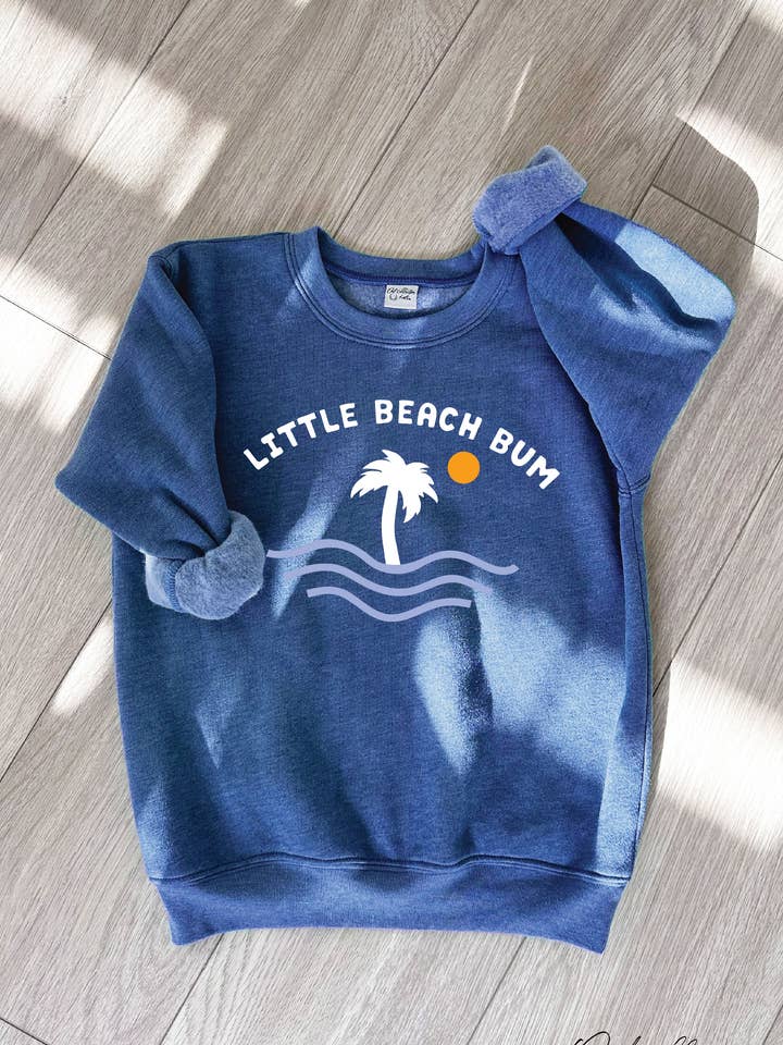 LITTLE BEACH BUM Unisex Ungdom Grafisk Sweatshirt för wholesale av OAT COLLECTIVE