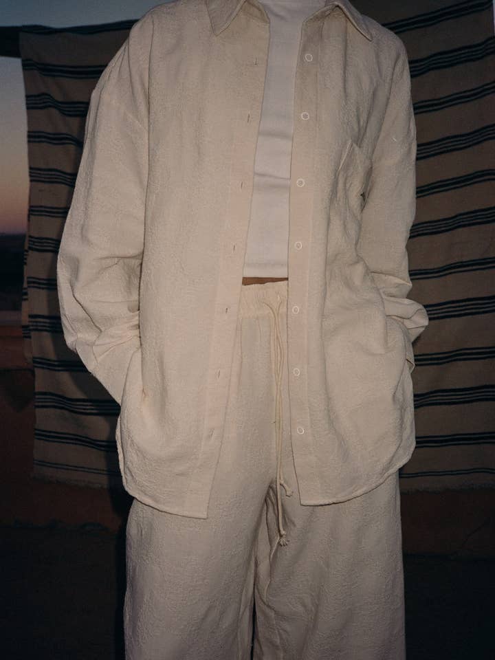 Nitah - Wholesale Pants - Women's - José textured jacquard fabric pants1