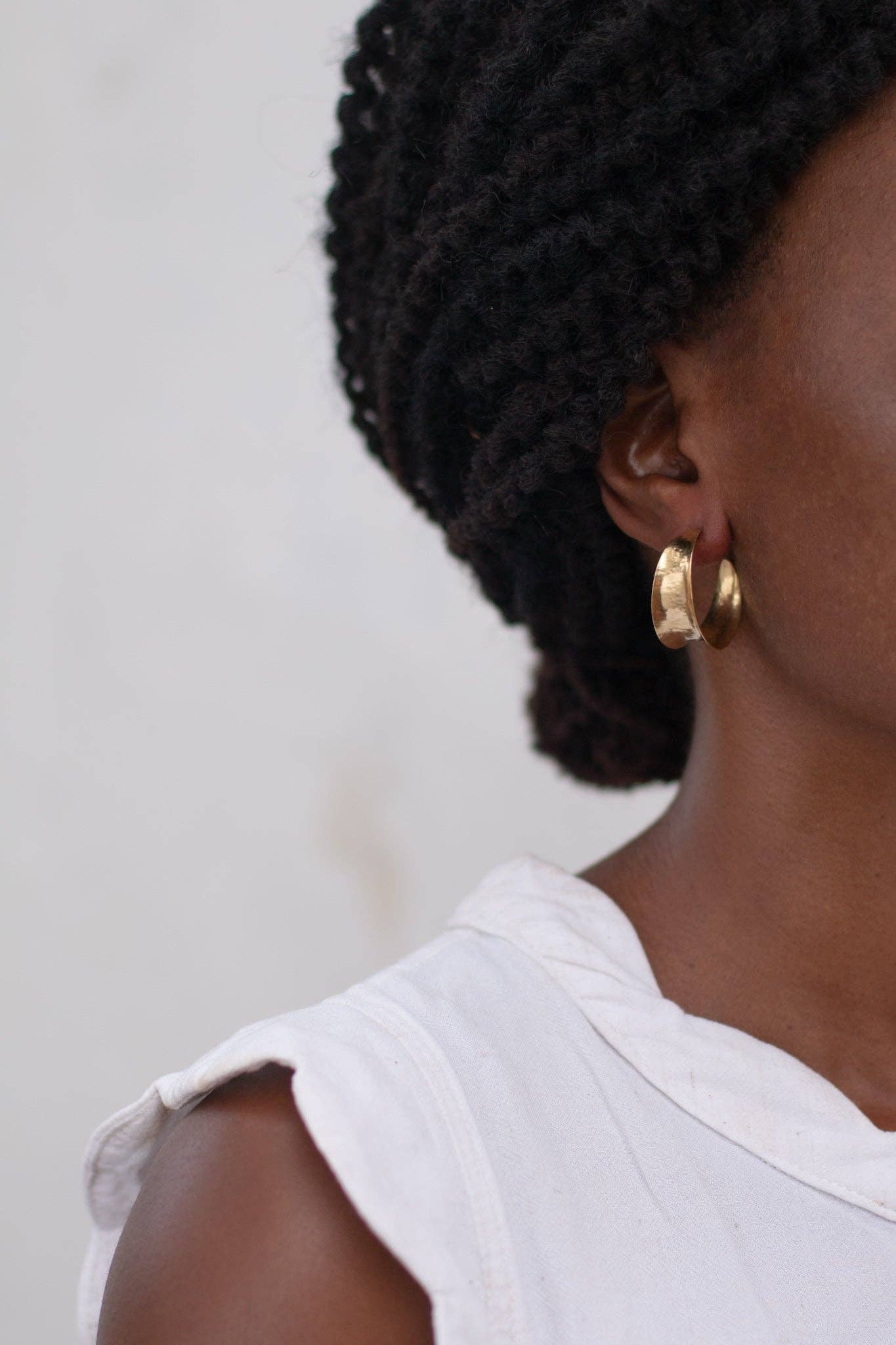 YEWŌ Collective - Wholesale Dangle Earrings - Tazara Hoops (Sm / Lg)5