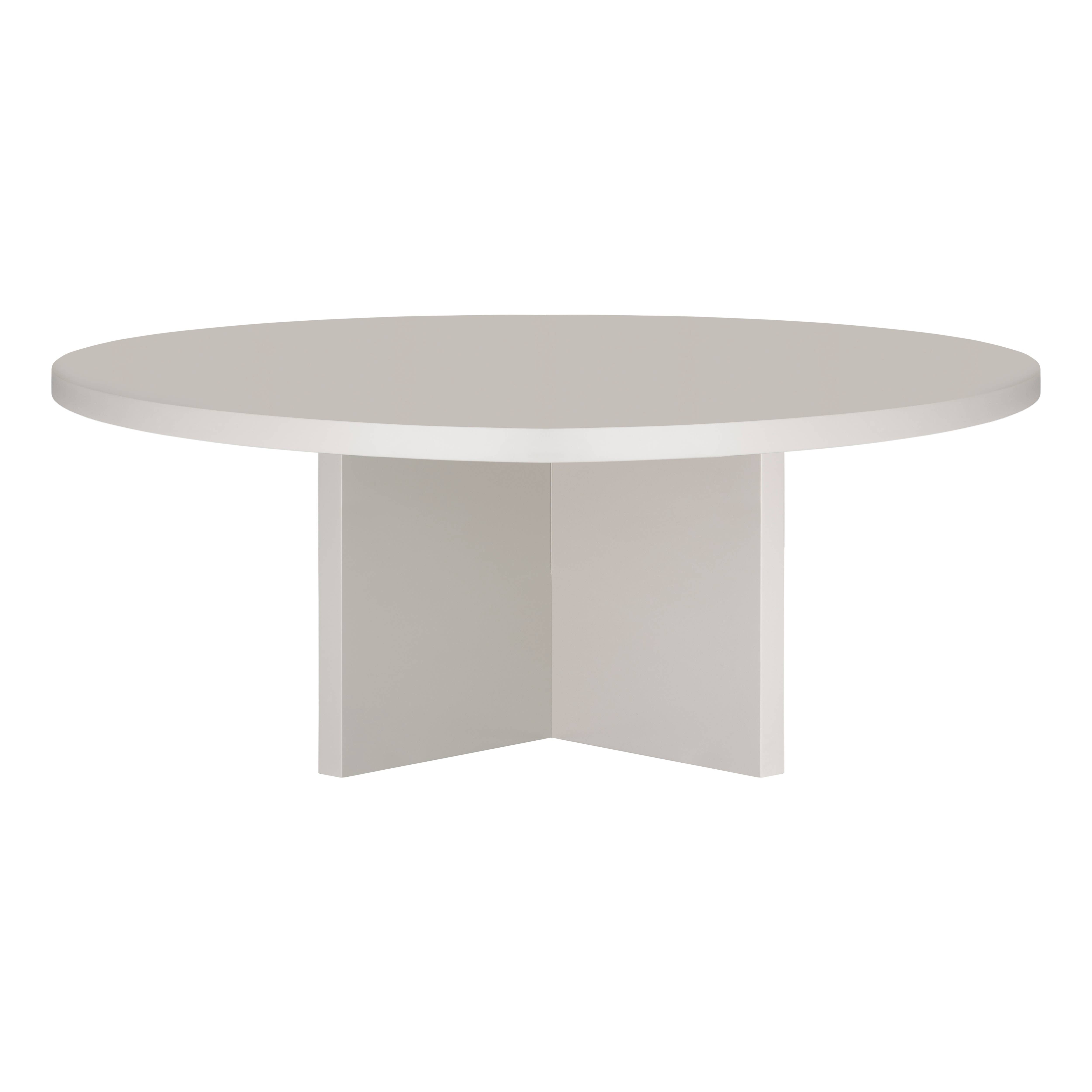 Really Nice Things - Wholesale Coffee Table - Round coffee table, 3cm taupe tabletop, 100cm4