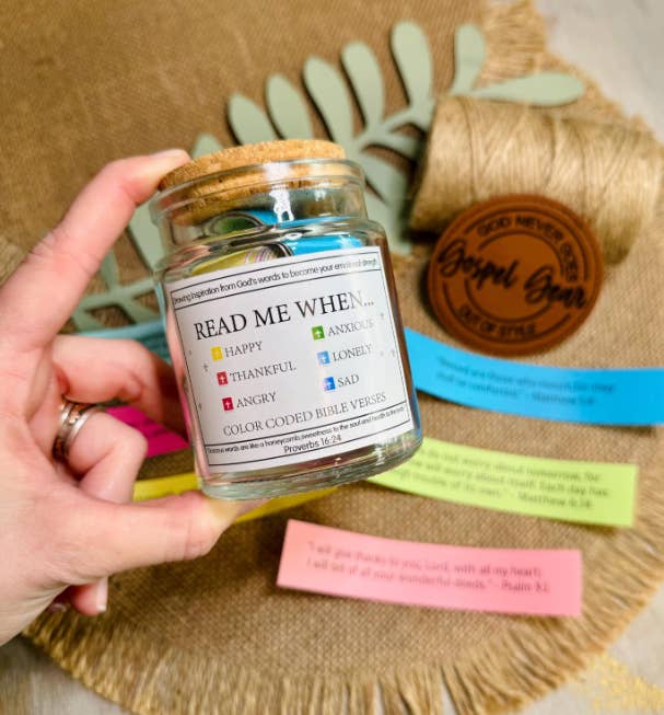 Gospel Gear Co - Wholesale Decorative Jar - Read Me When Bible Verse Scripture Jar