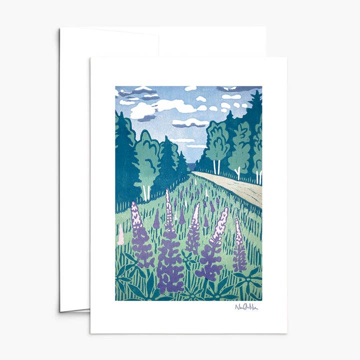 Nan Onkka Prints - Wholesale Everyday Greeting Card - A Morning in June Blank Greeting Card3