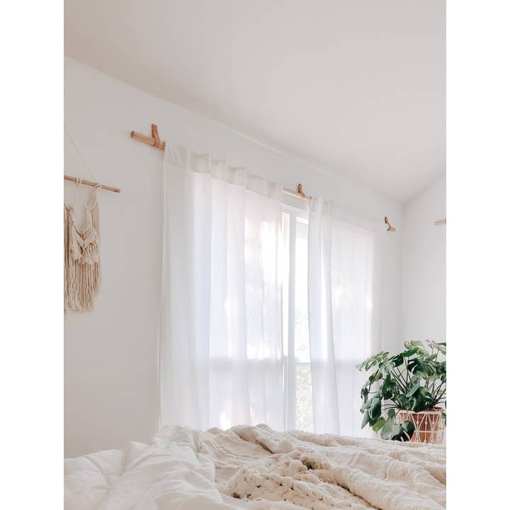 Keyaiira - Venta al por mayor Ganchos de pared - Soportes para barra de cortina de cuero tipo V6