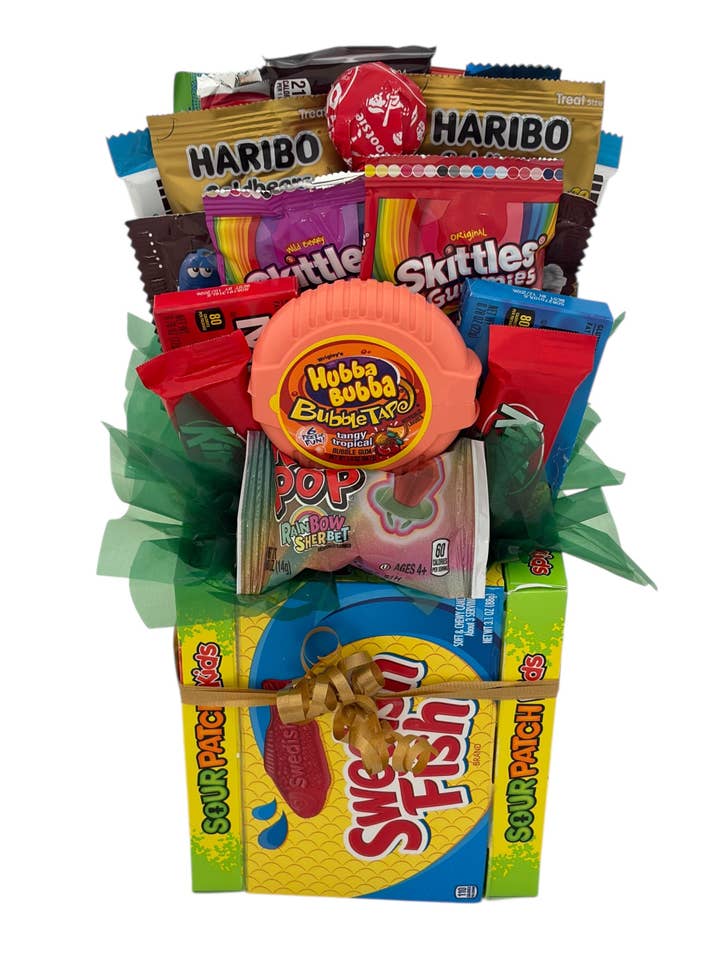 Small Full Of Candy Fun Bouquet (Chocolate & Candy) for wholesale by Candy Cake Explosion