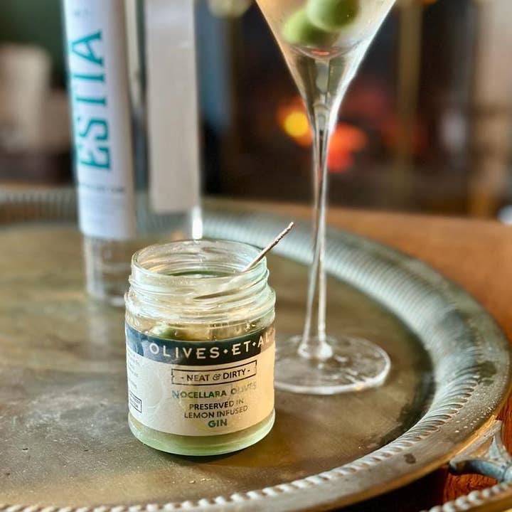 Olives Et Al - Wholesale Olives - Neat & Dirty Lemon Gin Infused Olives