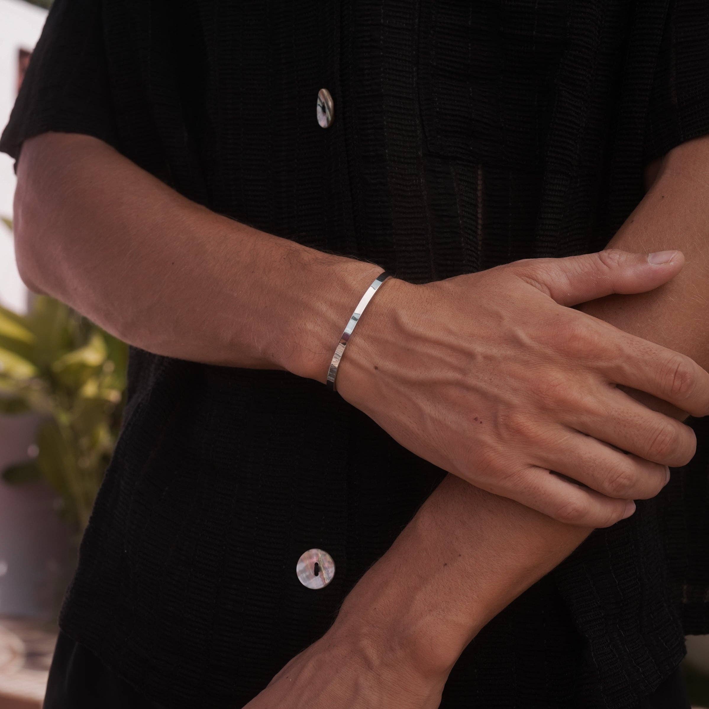 Made By Nami - Wholesale Cuff Bracelet - Men's silver bracelet2