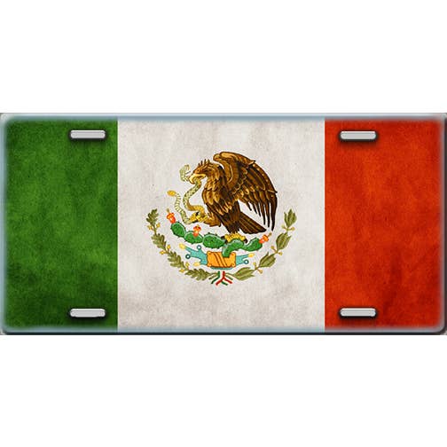 Placa de licença da bandeira mexicana por atacado de Make It Yours