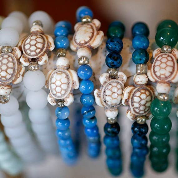 Miss Lou Makes - Wholesale Beaded Bracelet - Save the Sea Turtles Bracelets1