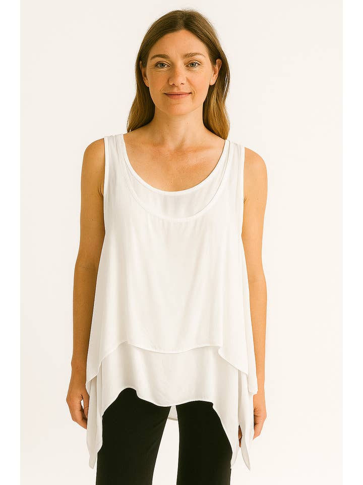 Lucy Sparks – wholesale Shirt – Women’s – COLD WASHED 2 PIECE SLEEVELESS TOP8