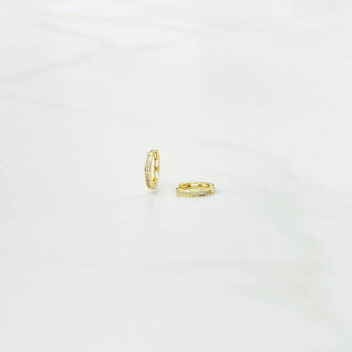 Channel Set Huggies
for wholesale by iiShii designs