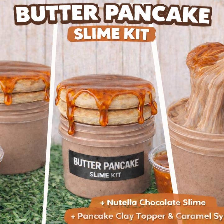 Pancake with Nutella & Syrup Dessert Scented ASMR Slime for wholesale by STEM Nation Slime
