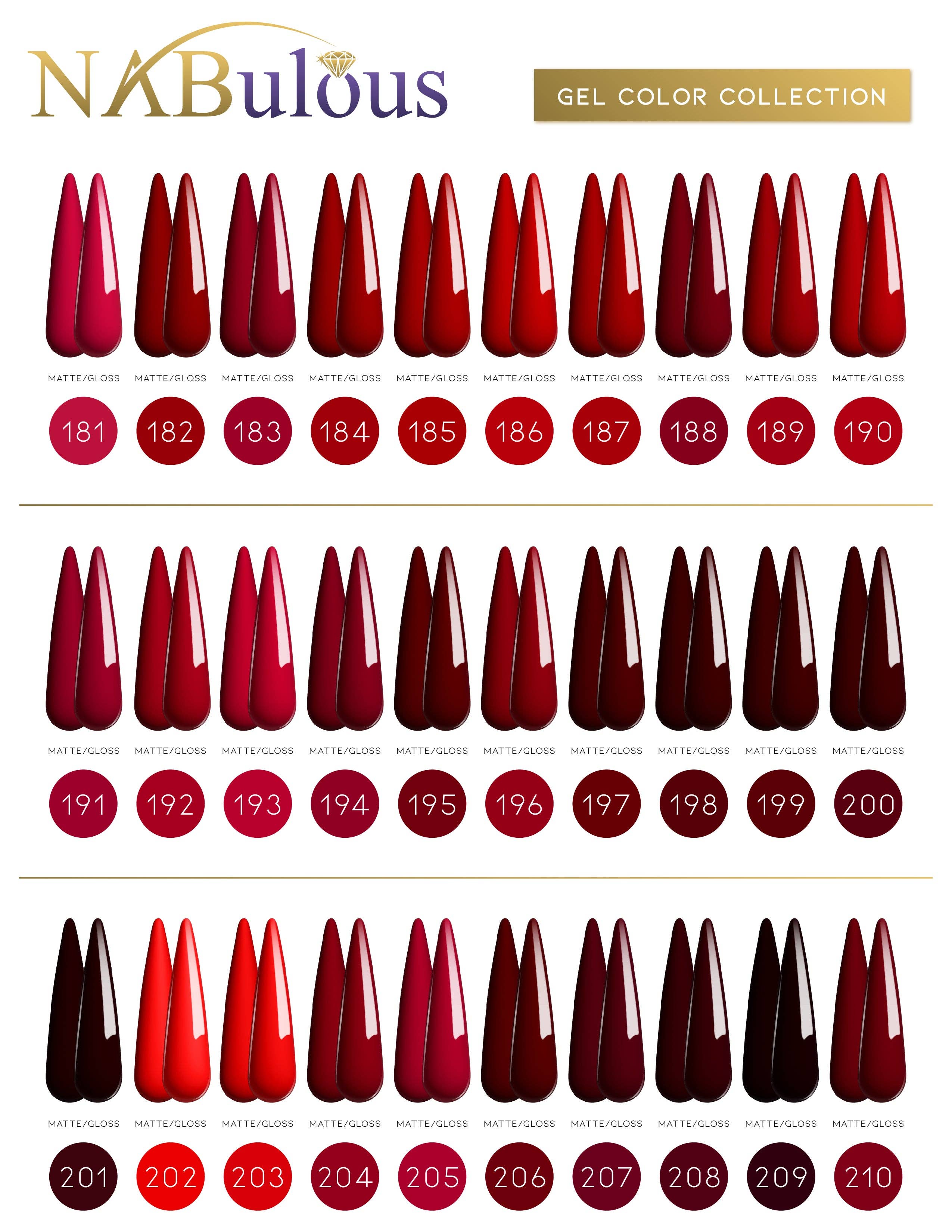 NABulous - Wholesale Nagellak - Gellak Colors 181-270 | NaBulous1
